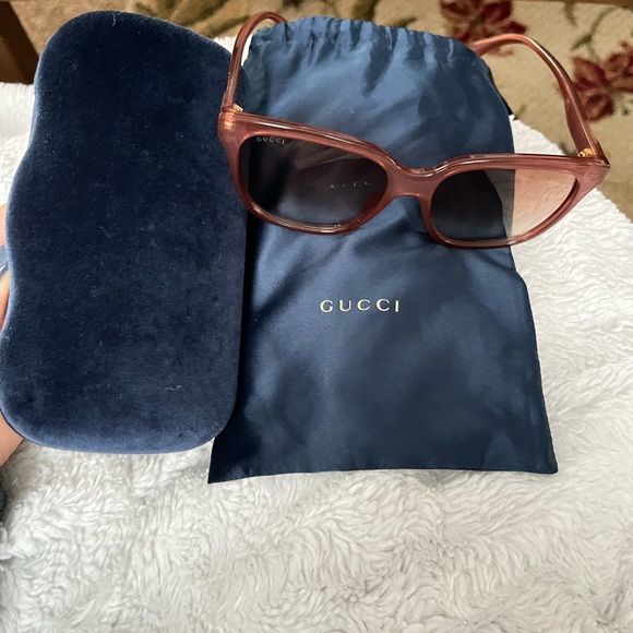 Gucci square 56mm sunglasses pink - Picture 2 of 7
